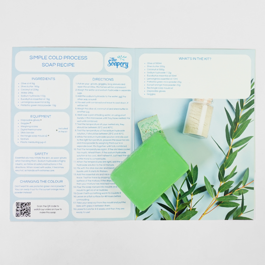 Standard Cold Process Soap Making Kit Instructions